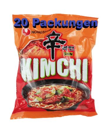 rumarkt Kimchi Instant Noodles 20 Pack (20 x 120g) Instant Meal Instant Noodles