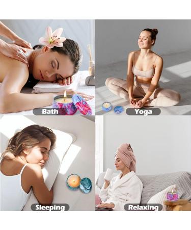 Mother's Day Gift Set: 6 Handmade Organic Bath Bombs with 3 Scented Candles - Bath Set Gifts for Women, Mom, Kids - Blue - Buy Online on SooperMarket.com
