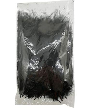 100pcs Black Marabou Feathers 4-6 Inches for Crafts, Dream Catcher & Fly Tying - Buy Online on SooperMarket.com