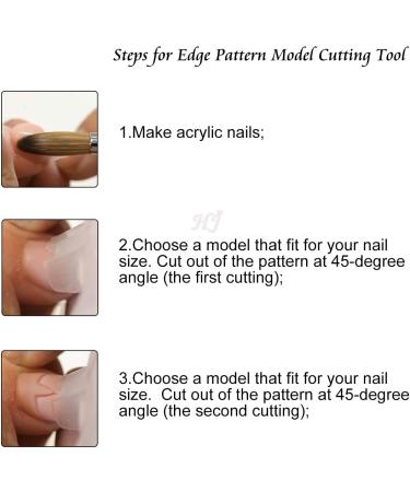 Professional Small 1-11 Sizes V Shaped Cutter French Manicure Nail Art Tool Poly Tips Pink White Trimmer UV Gel Nail Polish HJ-NAT139-No.3  - Buy Online on SooperMarket.com