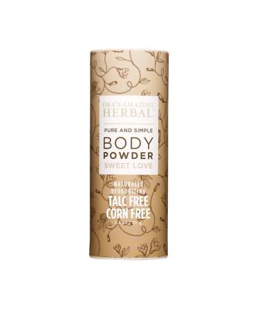 Body Powder for Women  Talc Free Powder  Real Vanilla Dusting Powder  Bath Powder  No Corn  Grain or Gluten  Sweet Love Scent  Vanilla  Frankincense  Amber  Ylang Ylang  Ora's Amazing Herbal  2.5 oz Sweet love Powder