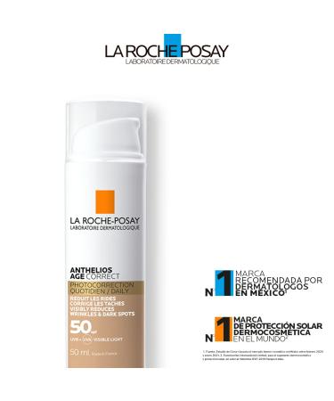L'Or al Paris Anthelios Age Correct Tinted Cream SPF 50 - 50ml | Best Anti-Aging Sun Protection - Buy Online on SooperMarket.com