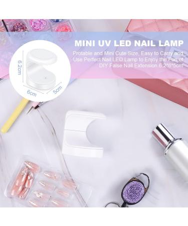 URAQT 16W Mini UV LED Nail Lamp for Quick Drying Gel Polish - Portable USB Nail Dryer for Home and Professional Nail Art - 60s/120s Curing Time - Buy Online on SooperMarket.com