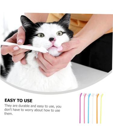 VILLCASE Puppy Toothbrush 6pcs Portable Pet Toothbrush Dog Toothbrushes Dog Toothbrush and Toothpaste Puppy Pet Brush Care - Buy Online on SooperMarket.com