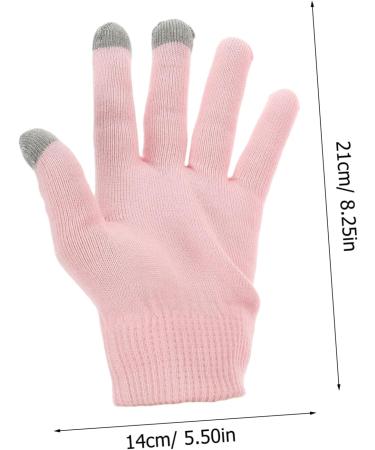 ABOOFAN 1 Pair Pink Gloves Hand Moisturizer Gloves Hand Lotion Gloves Hand Caring Gloves Overnight Spa Gloves Hand Protection Gloves for Dry Hand Moisturizing Gel Casual Socks 21x14cm Pink - Buy Online on SooperMarket.com
