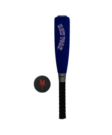Franklin Sports MLB Jumbo Foam Baseball Bat + Ball Sets - Kids Oversize Foam Baseball Bats + Soft Baseballs - Indoor + Outdoor Youth Baseball Toy - MLB Team Baseball Bat + Ball Sets New York Mets