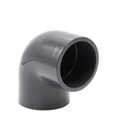 PVC-angle sleeve 90 I 63mm i 2 inch I adhesive muffle i PVC tube sleeve with 2-connections i pipe connection piece PVC pipe PVC-Fitting I BM_084
