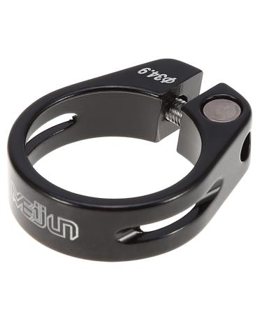 VGEBY1 Bike Seat Post Clamp, Bike Quick Release Clamp 34.9mm Aluminum Alloy Bike Seat Tube Clip for 30.4/30.8/31.6mm Seat Post. Black