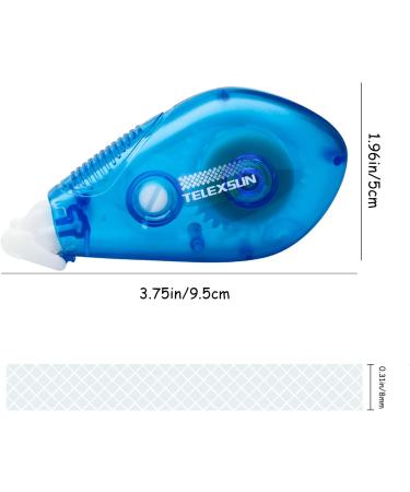 TELEXSUN Double Sided Adhesive Dots Glue Runner Dot Tape Runner Roller Permanent Adhesive Dispenser Dots Roller Applicator 0.31-Inch by 315-Inch (12 Pack Green) - Buy Online on SooperMarket.com