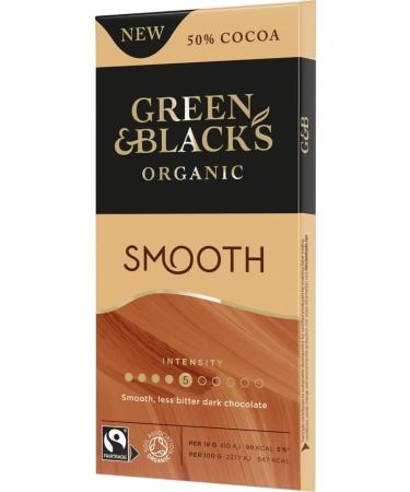 Green & Black's Organic Smooth Dark Chocolate 50% 90 GR - Buy Online on SooperMarket.com