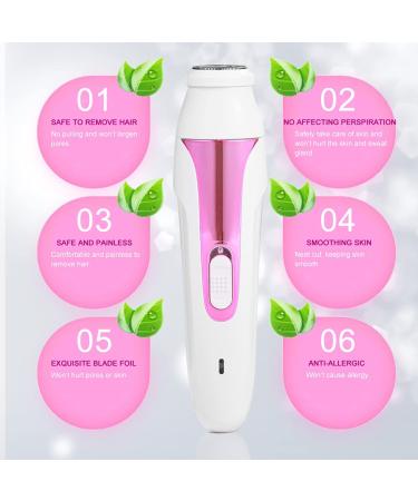 5-in-1 Facial Hair Remover & Eyebrow Trimmer - Electric Hair Removal Epilator for Women | Pink Beauty Tool - Buy Online on SooperMarket.com