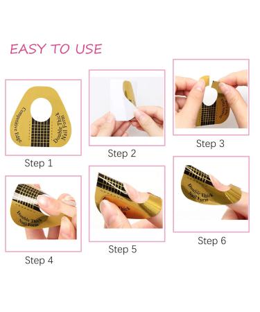 200Pcs Long Nail Forms for Acrylic & Gel Nails - Durable Extension Tips with Numbered Stickers - Buy Online on SooperMarket.com