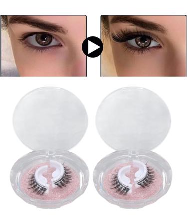 Natural False Eyelashes Wispy Natural Fake Lashes ABS Fiber 1 Pairs Cat Eye Lashes for Parties Weddings Birthday Gifts - Buy Online on SooperMarket.com