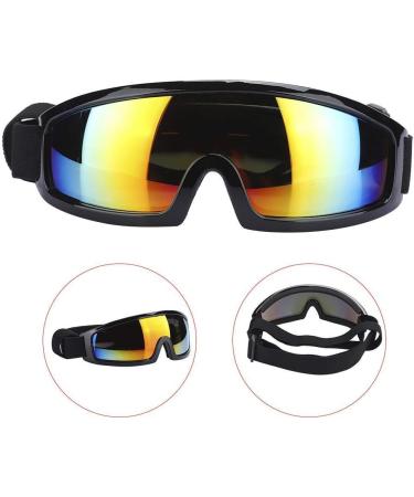 Dog Sunglasses Pet Fashion Goggles Wide View Dog Plastic Glasses for Wind Dust Snow Protection Adjustable Elastic Straps Pet Glassesfor Medium and Large Dogs(Black) - Buy Online on SooperMarket.com