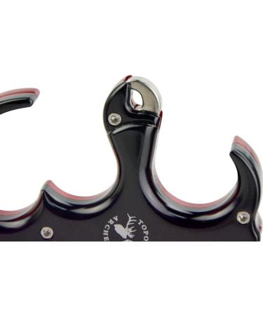 SHARROW Automatic Bow Release Aid | 3/4 Fingers | Aluminium Alloy Thumb Trigger | Archery Accessory for Compound Bow - Black - Buy Online on SooperMarket.com