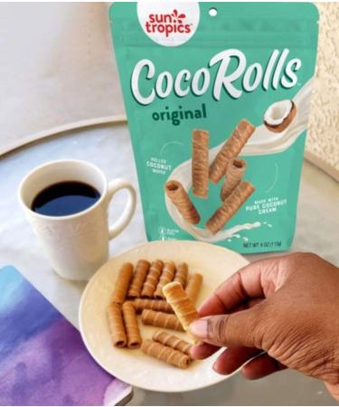 Buy Sun Tropics CocoRolls Original 4 OZ - Delicious Coconut Snack - Buy Online on SooperMarket.com