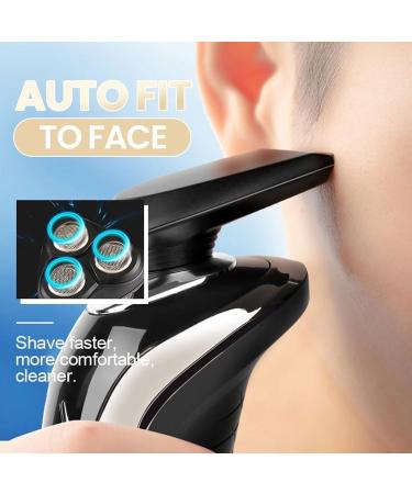 TEMKIN Electric Shaver for Men | 3-in-1 Waterproof Razor USB Rechargeable Rotary Blade & Nose Hair Trimmer | Blue Color - Buy Online on SooperMarket.com