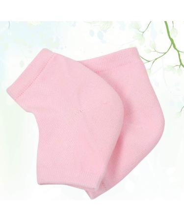 Exceart Silicone Gel Moisturizer Socks - Spa Treatment for Dry Feet | Breathable Toe-Free Design for Men & Women - Pink - Buy Online on SooperMarket.com