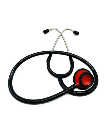 Waterproof Red & Black Matte Stethoscope for Doctors Students & Clinicians Reliable & Stylish Medical Equipment - Buy Online on SooperMarket.com