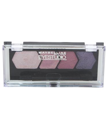 Maybelline Studio Color Plush Quad Eye Shadow for Women 145 Plum Passion 0.09 Ounce