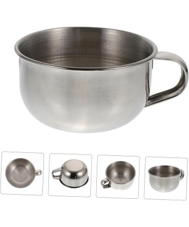 Shop Minkissy 7 Pcs Stainless Steel Shaving Soap Bowl Set - Wooden Man Soap Bubbles for a Superior Shaving Experience - Buy Online on SooperMarket.com