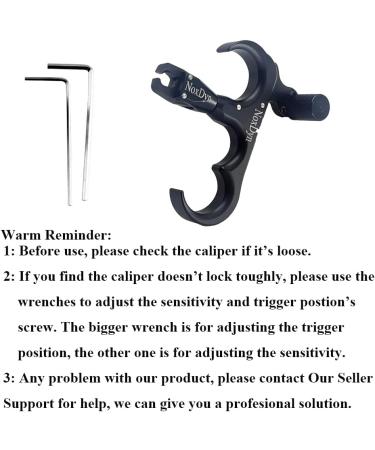 WhildHart 3 Finger 360 Rotatable Thumb Release Trigger for Compound Bow (Pure Black) - Shop Now - Buy Online on SooperMarket.com