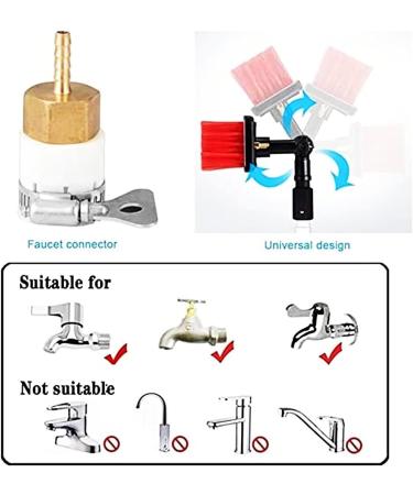 photovoltaic cleaner Window Cleaning Water-fed Pole Extendable Window Cleaning Pole Water Fed Telescopic Brush Water Flow Cleaner Swimming Pool Brush for Outdoor/Indoo 55cm Brush Head 5M/17FT - Buy Online on SooperMarket.com