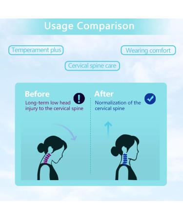 Neck Curve Corrector 360 Rotation Adjustment Neck Massager Folding Design Easy to Carry Small Neck Brace Simpler and More Beautiful - Buy Online on SooperMarket.com