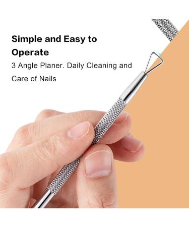 Cuticle Pusher Professional Cuticle Pusher Nail Pusher Kit Stainless Steel Cuticle Pusher Cuticle Pusher Set Stainless Steel Ingrown Toenails Set 2 Pieces - Buy Online on SooperMarket.com