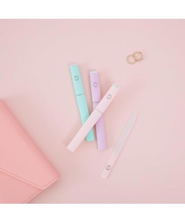 Malva Belle Best Crystal Glass Nail File Long Lasting Double Sided Tempered Glass File Professional Salon Manicure/Pedicure Filing Tool for Natural Nails - Pink (2 mm) Pink 2mm - Buy Online on SooperMarket.com