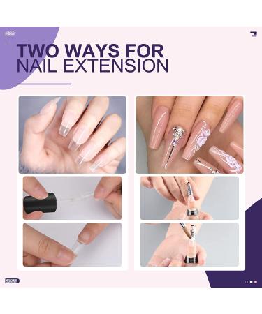 Movoran Acrylic Nail Kit for Beginners - 3 Colors Powder & Liquid Set with Brush Cleaner - Ideal for Nail Extension - Professional Nail Kit for Everything - Buy Online on SooperMarket.com