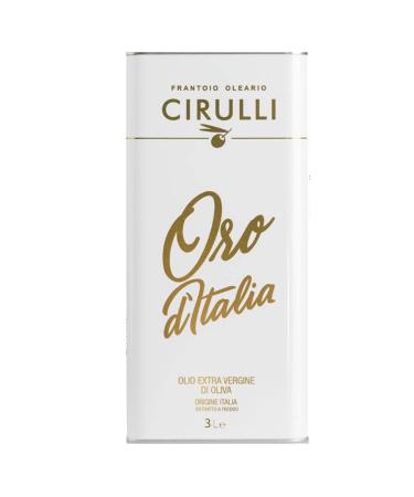 Cirulli Extra Virgin Olive Oil Italian Cold Extract EVO Can (3 Liters)