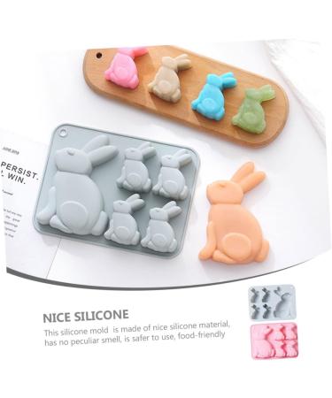PRETYZOOM 2pcs Easter Cake Mold Easter Bunny Cake Mould Bunny Candy Mold Easter Chocolate Molds Silicone Bakery Easter Decor Easter Baking Molds 3D Silica Gel Bakeware Baking Supplies - Buy Online on SooperMarket.com