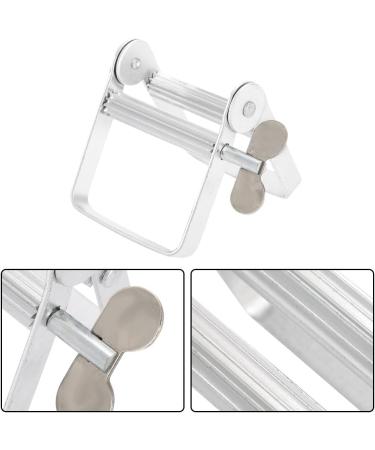 Plastic Material Durable Rolling Tube Toothpaste Squeezer Rotate Toothpaste Dispenser Accurant and Ease Silver for Home Use Bathroom - Buy Online on SooperMarket.com