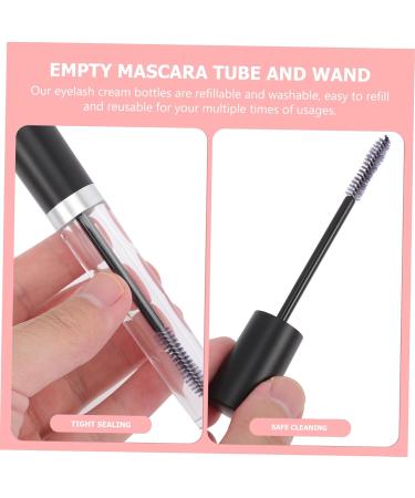 Healeved 4 Sets Empty Mascara Tube Clear Mascara for Eyelashes Volume Clear Eyelash Mini Funnel Plastic - Buy Online on SooperMarket.com