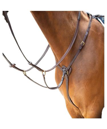 Shires Salisbury 3 Point Breastplates Australian Nut Full