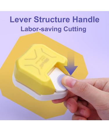 Zettokete Flat Angle Corner Punch 3 in 1 Corner Cutter Corner Rounder 5mm+10mm+15mm Cutting Length Craft Punch Paper Punch for Crafting Scrapbooking Supplies Gift Card Photo DIY Office & Home(Yellow) - Buy Online on SooperMarket.com