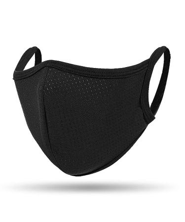 QueensFace Mesh Dot Breathble Outdoor Riding Running Face Mask Black
