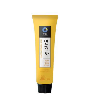 Chung Jung One Korean Premium Hot Spicy Yellow Mustard Paste, No Synthetic Additives, All Natural, 95g 3.35 Ounce (Pack of 1)