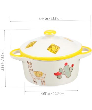 Alipis 1pc Ceramic Steamed Egg Bowl Food Serving Bowl Noodle Ceramic Baking Bowl Kitchen Bowl Child Dessert 13.8x10.3cm Assorted Color-1 - Buy Online on SooperMarket.com