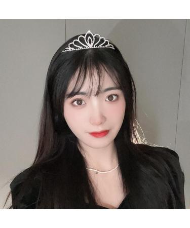 Wiwpar Crystal Rhinestone headband Silver Crystal Headband Princess Queen Headpiece Hair Accessories Headband for Women Girls Wedding Birthday Gift (Type3)