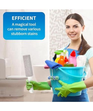Pumice stone for cleaning the toilet bowl scouring rod with rust. Remover for tiles in the bath powerfully removes limescale hard water and limescale deposits Grey - Buy Online on SooperMarket.com