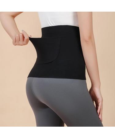 Stomach Warmer Puzzle Game - Soft Heating Waistband for Women Post-Birth Comfort & Sports Protection Black Double Pocket - Buy Online on SooperMarket.com