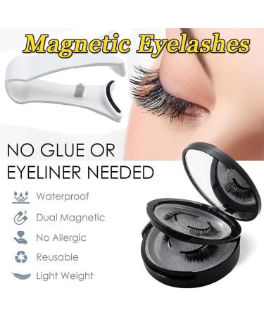 Lumentes Magnetic Eyelashes Lumentes Reusable Magnetic Eyelashes Magnetic Eyelashes Without Eyeliner Flawless Magnetic Eyelashes Eyelashes Magnetic Without Eyeliner Lashes Eyes Beauty (HPD06-4) - Buy Online on SooperMarket.com