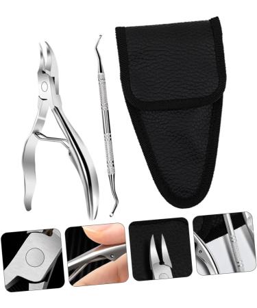 DRESSOOS 1 Set Manicure 2-piece Set Home Nail Pliers Thick Toenails Nipper Ingrown Toe Nipper Nails Kits Pedicure Nursing Trimmer Toenail Clipper Stainless Steel Double Head Finger Pliers - Buy Online on SooperMarket.com