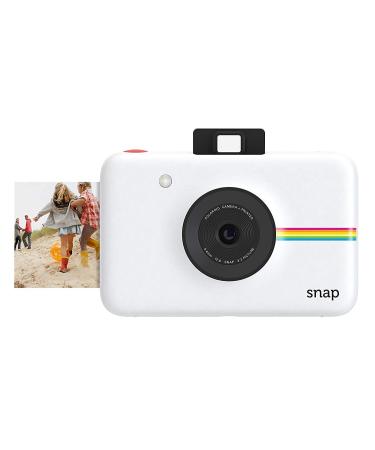 Zink Polaroid Snap Instant Digital Camera (White) with ZINK Zero Ink Printing Technology White Snow Camera