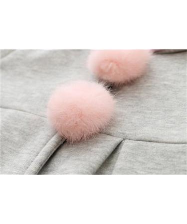 TMEOG Cute Rabbit Ears Cloak Hooded Coats for Baby Girls | 2-3 Years Grey - Buy Online on SooperMarket.com