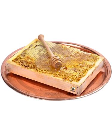 2 x 300g Raw Honeycomb Of Wildflower In Wood Frame - Pure Natural Honey Comb - Unpasteurised - Buy Online on SooperMarket.com