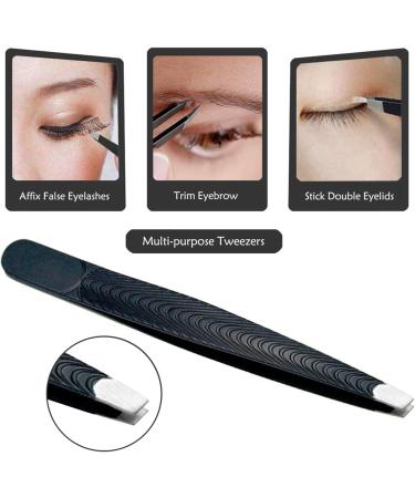 Fitdon Eyebrow Set: Stainless Steel Tweezers Scissors Brush & Razors | 6-Piece Grooming Kit for Perfect Eyebrows - Buy Online on SooperMarket.com