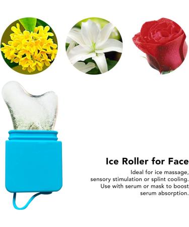 Facial Massage Ice Roller | Promote Blood Circulation & Sensory Stimulation | Silicone Ice Roller (Blue) - International Shipping Available - Buy Online on SooperMarket.com